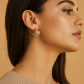 Celina™ Gold Chunky Hoop Earrings