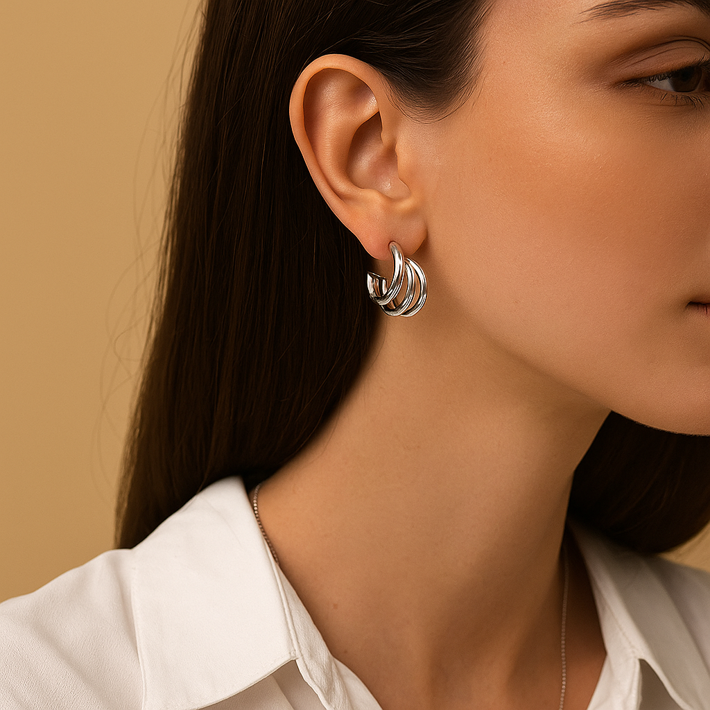 Celina™ Gold Chunky Hoop Earrings