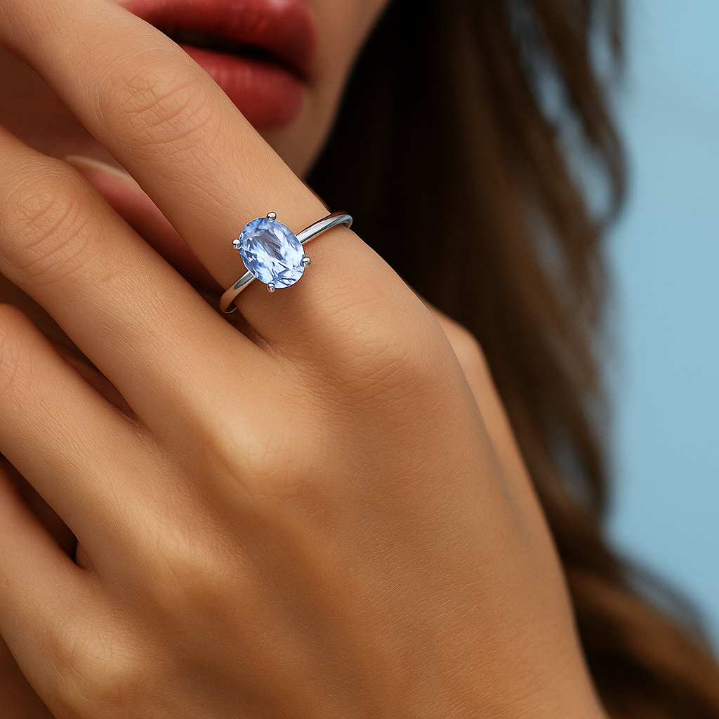 Isadora™ Gold Oval Sapphire Ring