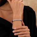Celestia™ Diamond Cuff Bangle – Titanium Steel