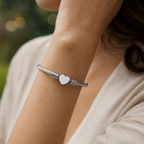 Aurelia™ Gold Heart Seal Bangle