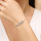 Velvia™ 3-Bead Bar Charm Bracelet