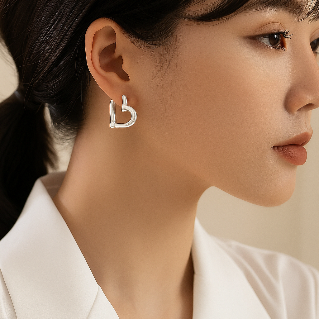 Isadora™ Heart Hoop Earrings