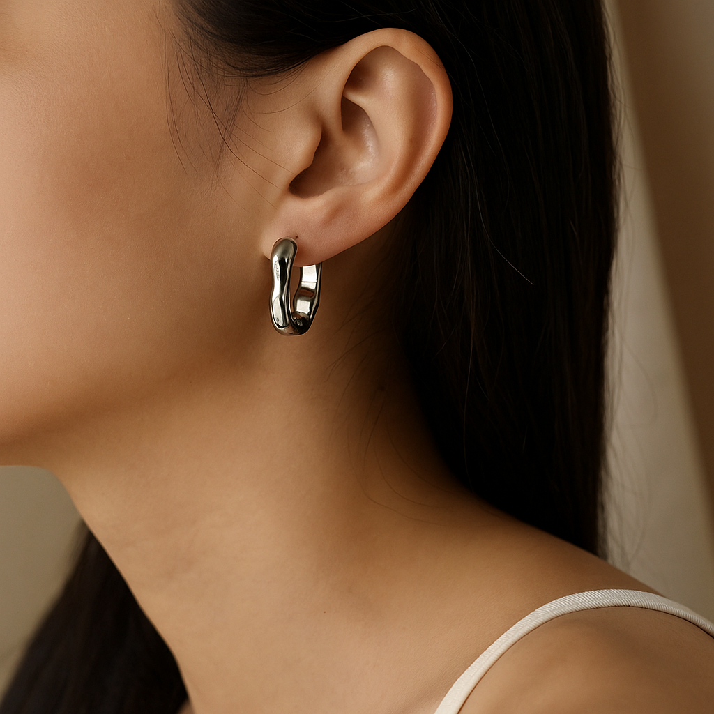 Celestia™ Gold Hoop Earrings