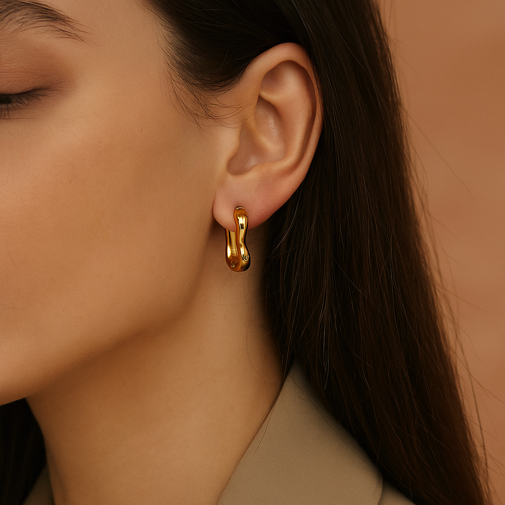 Celestia™ Gold Hoop Earrings