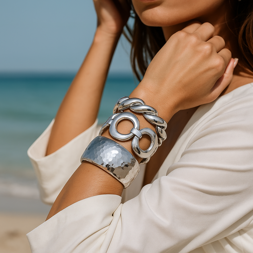 Isadora™ Vintage Gold Cuff Bracelet Set - VC Edit