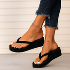 Serenya™ Memory Foam Wedge Slippers