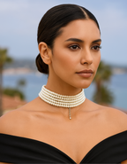Celestia™ Multilayer Pearl Choker Necklace - VC Edit