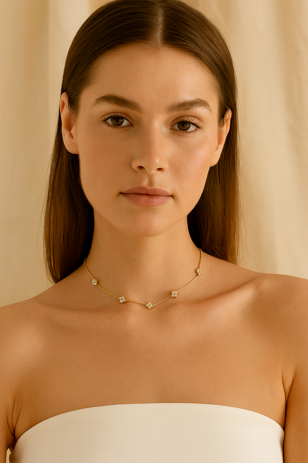 Serenya™ Diamond Clover Necklace