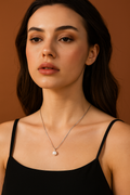 Elara™ Pearl Pendant Gold Necklace