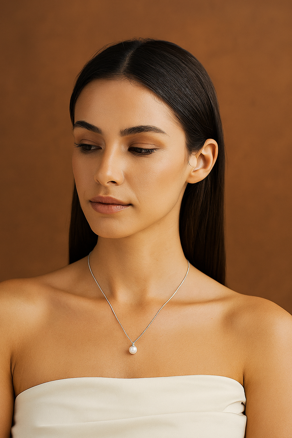 Elara™ Pearl Pendant Gold Necklace