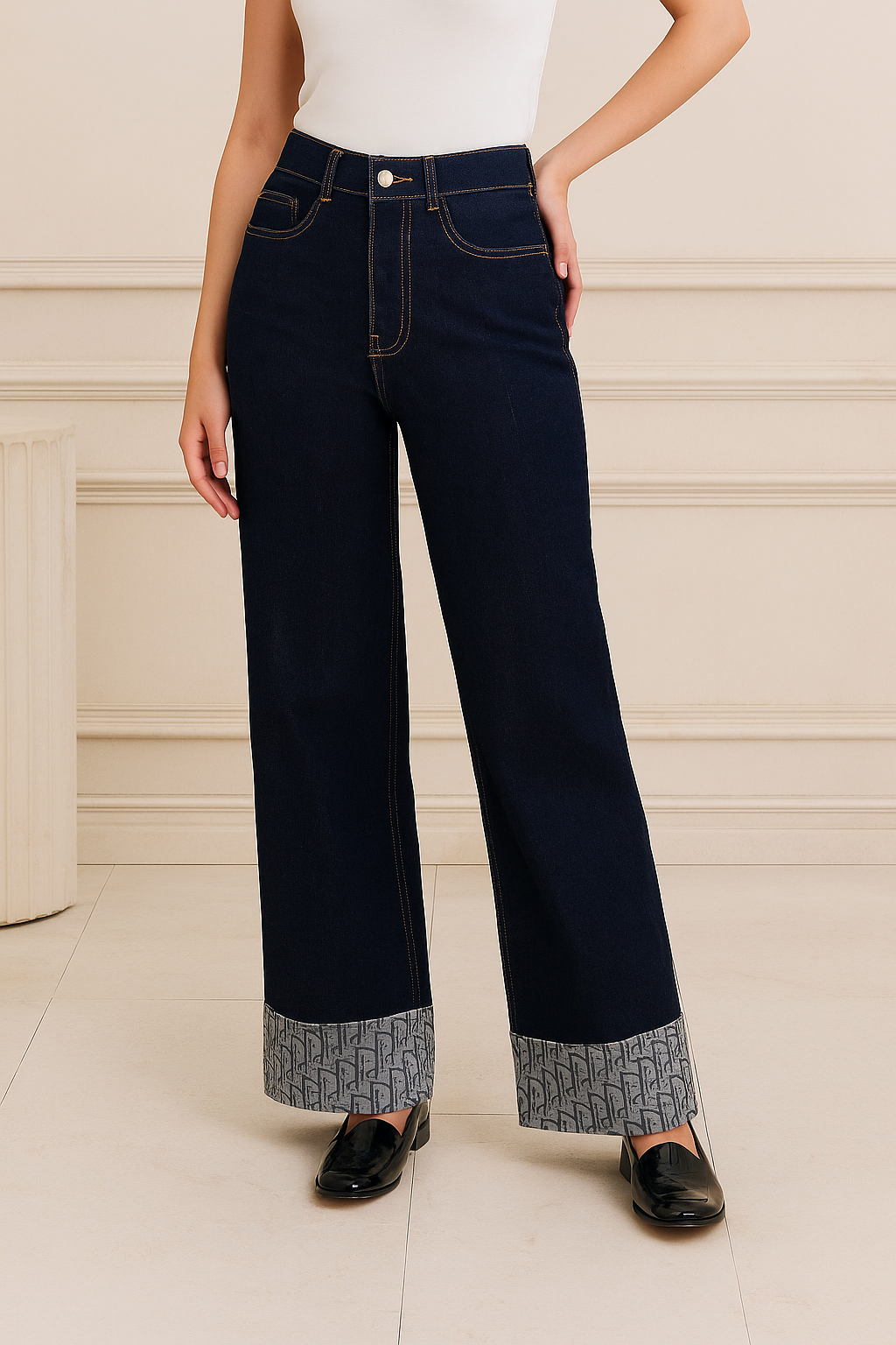 Isadora™ High Waist Straight Leg Jeans