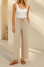 Celina™ High Elastic Waist Trousers - VC Edit