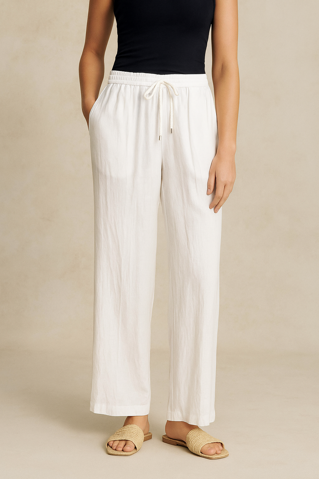 Celina™ High Elastic Waist Trousers - VC Edit