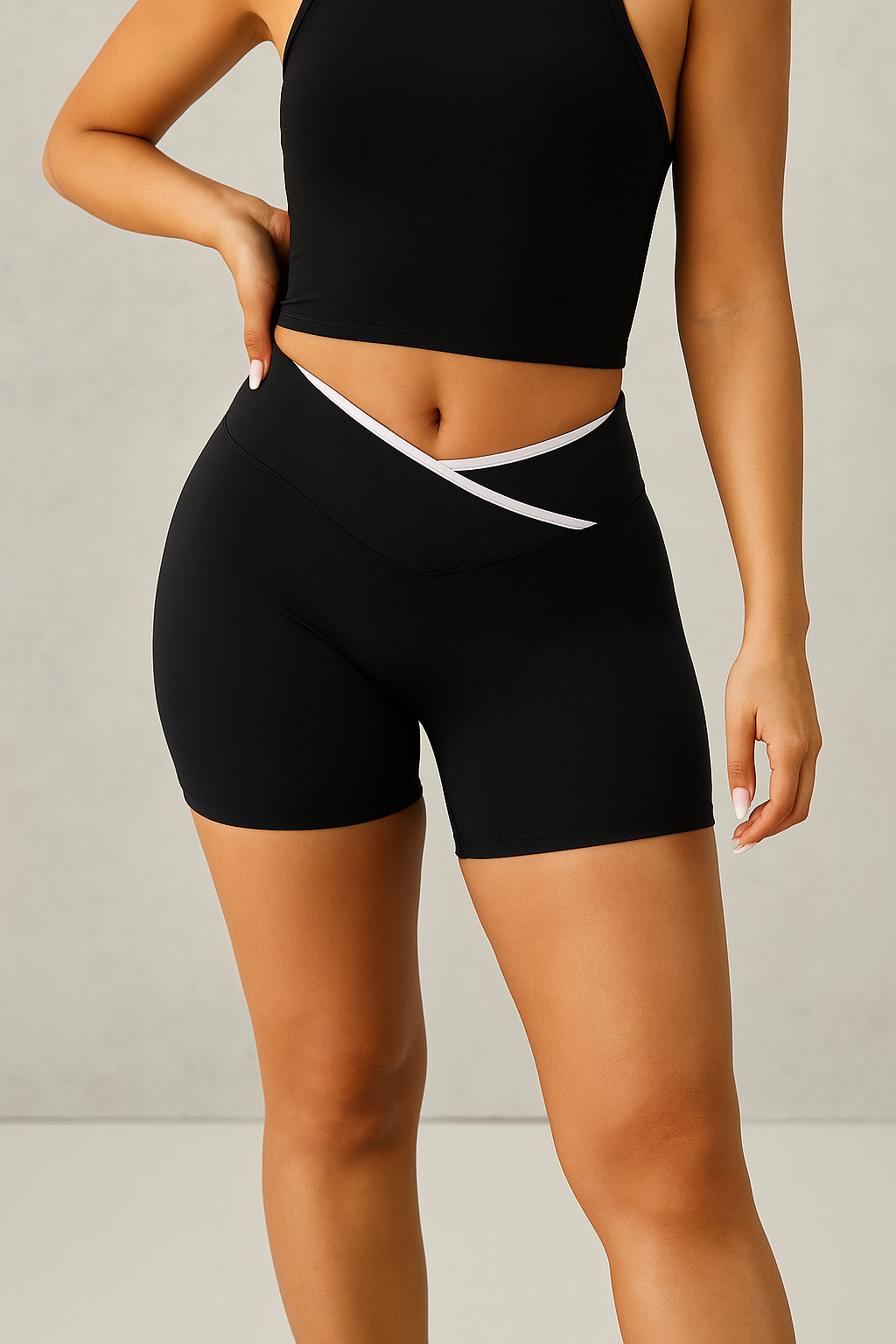 ProbyVC™ Cross Waist High-Waisted Shorts
