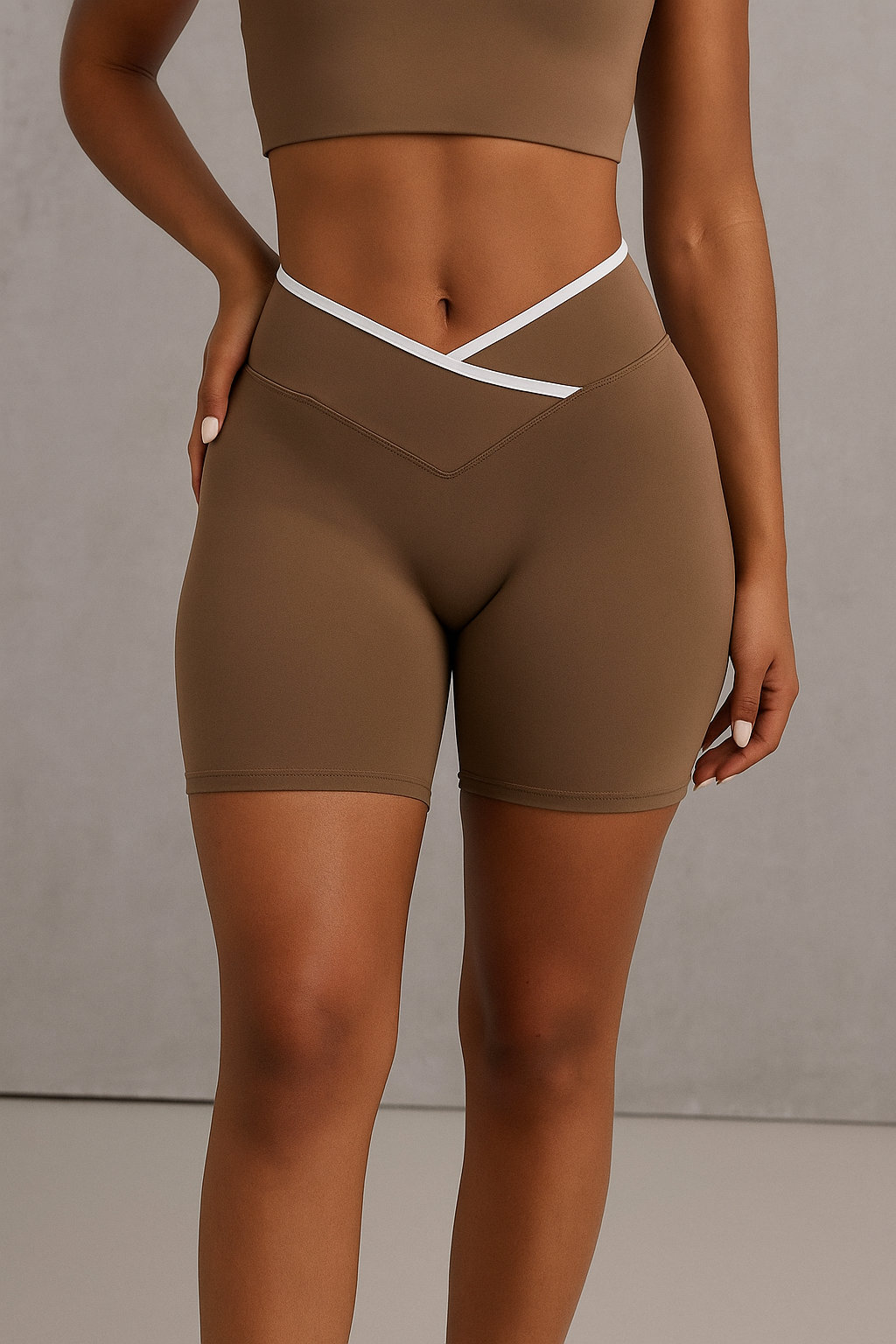 ProbyVC™ Cross Waist High-Waisted Shorts