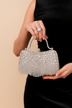 Serenya™ Diamond Tassel Metallic Handbag