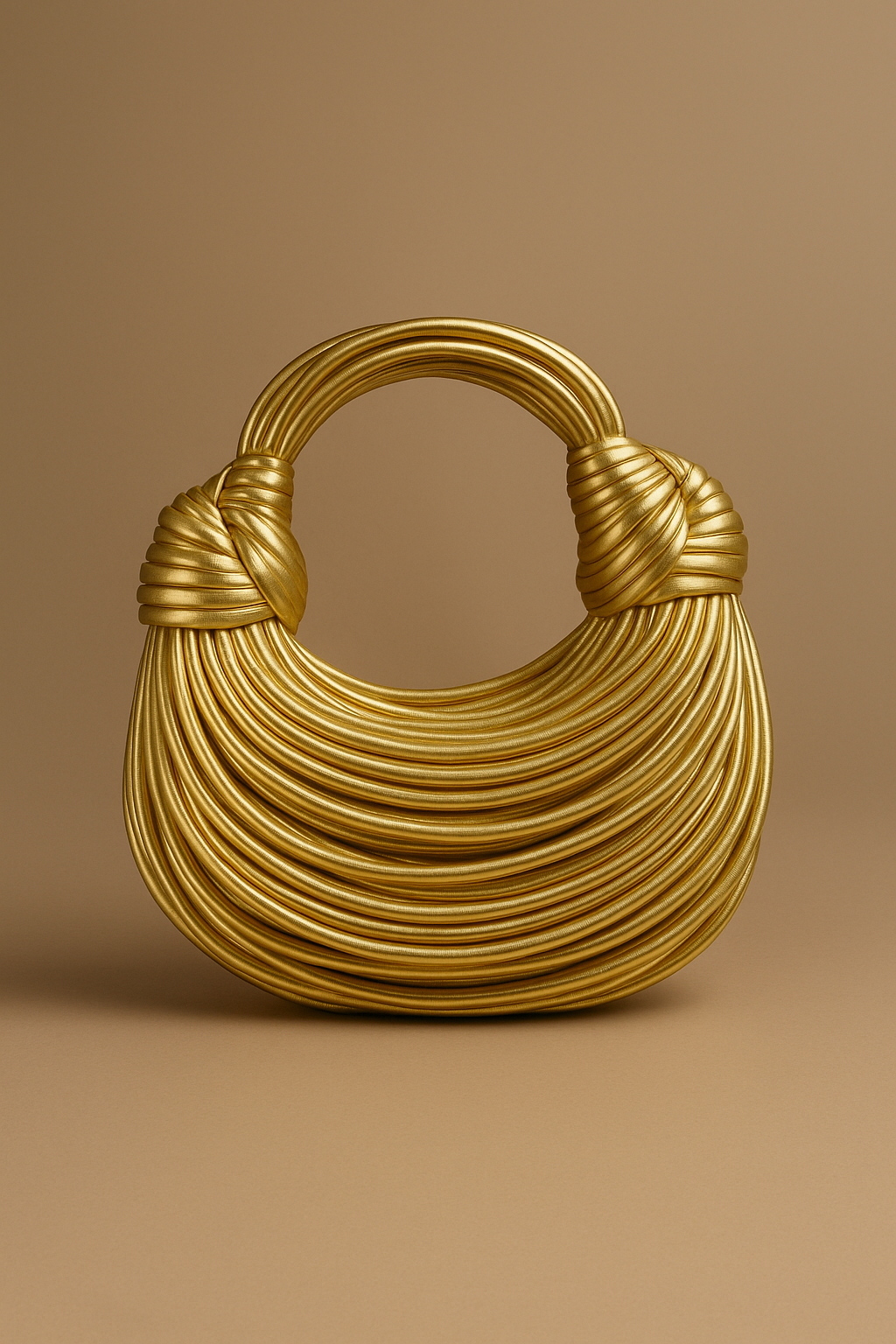 AuréaKnot™ Gold Handwoven Bag