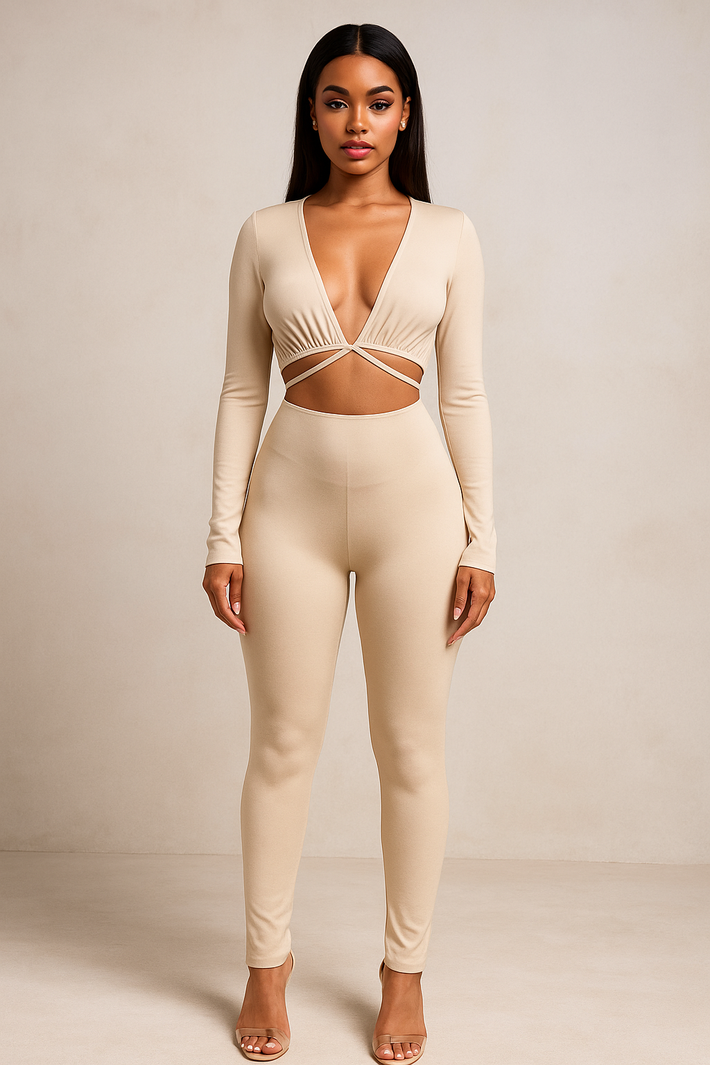 Aurelia™ Long Sleeve Bodycon Jumpsuit