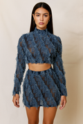 Isadora™ Patchwork Crop Top & Skirt Set
