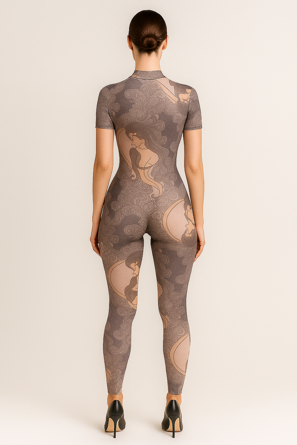 Aurelia™ Short Sleeve Mesh Jumpsuit