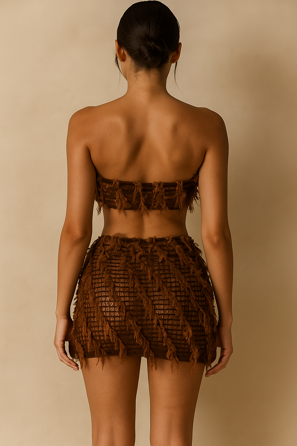 Celestia™ Patchwork Crop Top & Skirt Set