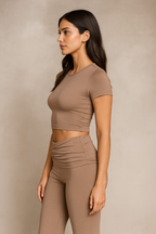 Celina™ Crop Top & Flared Trousers Set