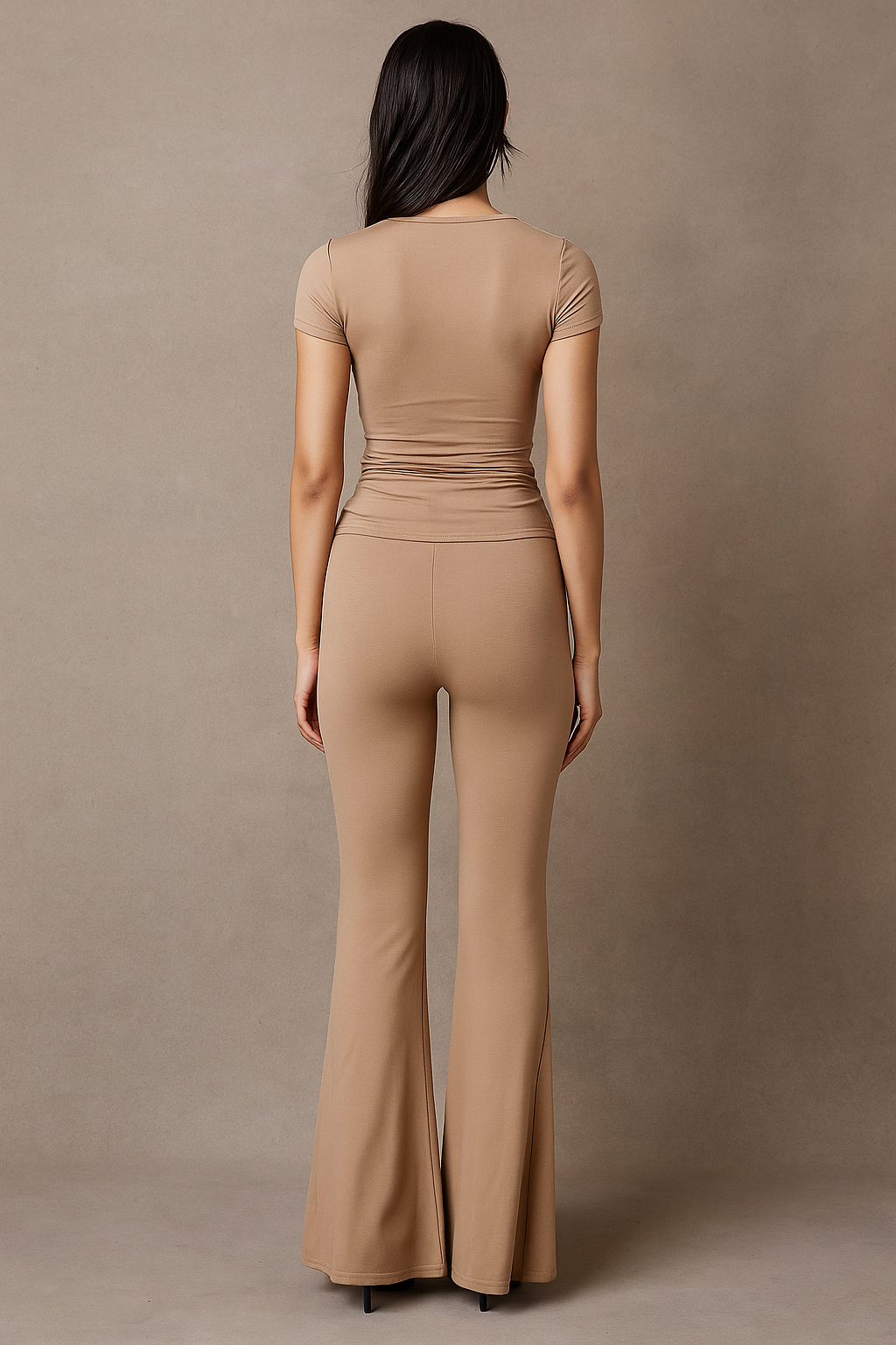 Celina™ Crop Top & Flared Trousers Set