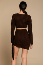 Celestia™ Crop Top & Wrap Mini Skirt Set