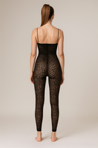 Isadora™ Leopard Print Backless Jumpsuit