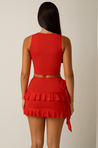 Celestia™ Bandage Top & Tassel Skirt Set