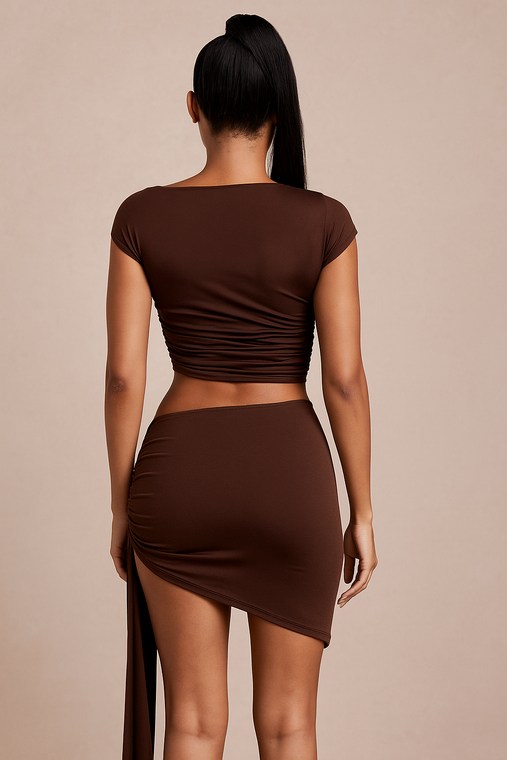 Valencia™ Hanging Sleeve Crop Top & Skirt Set