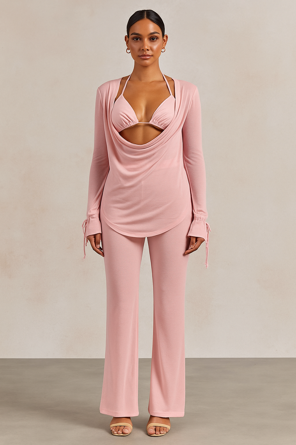 Vivara™ Lace-Up Bra, Top & Pants Set