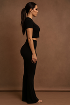 ProbyVC™ Crop Top & Flare Pants Set