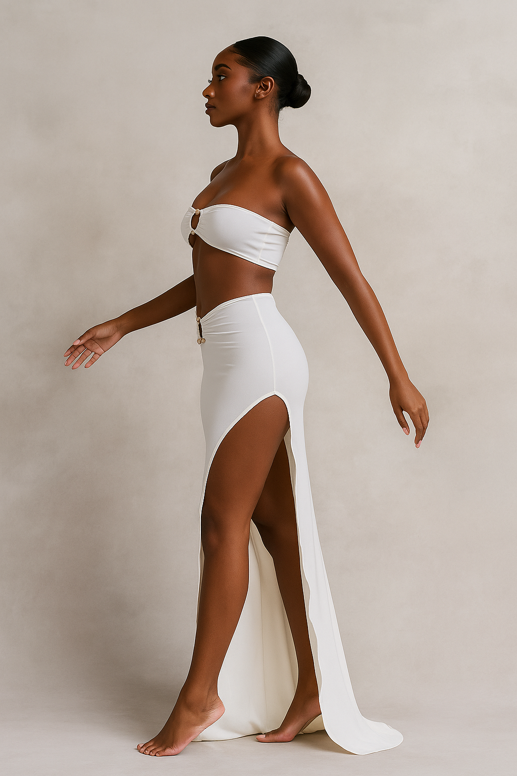 Aurielle™ Bandeau & Slit Skirt Set