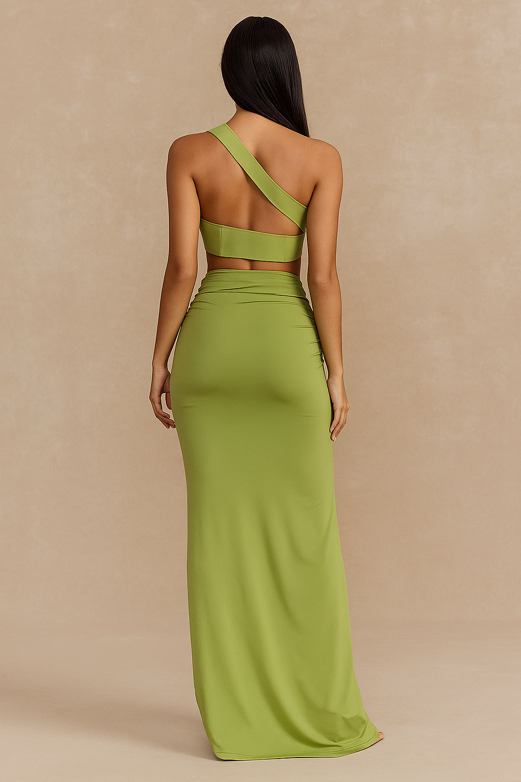 Serenya™ One Shoulder Top & Long Skirt Set