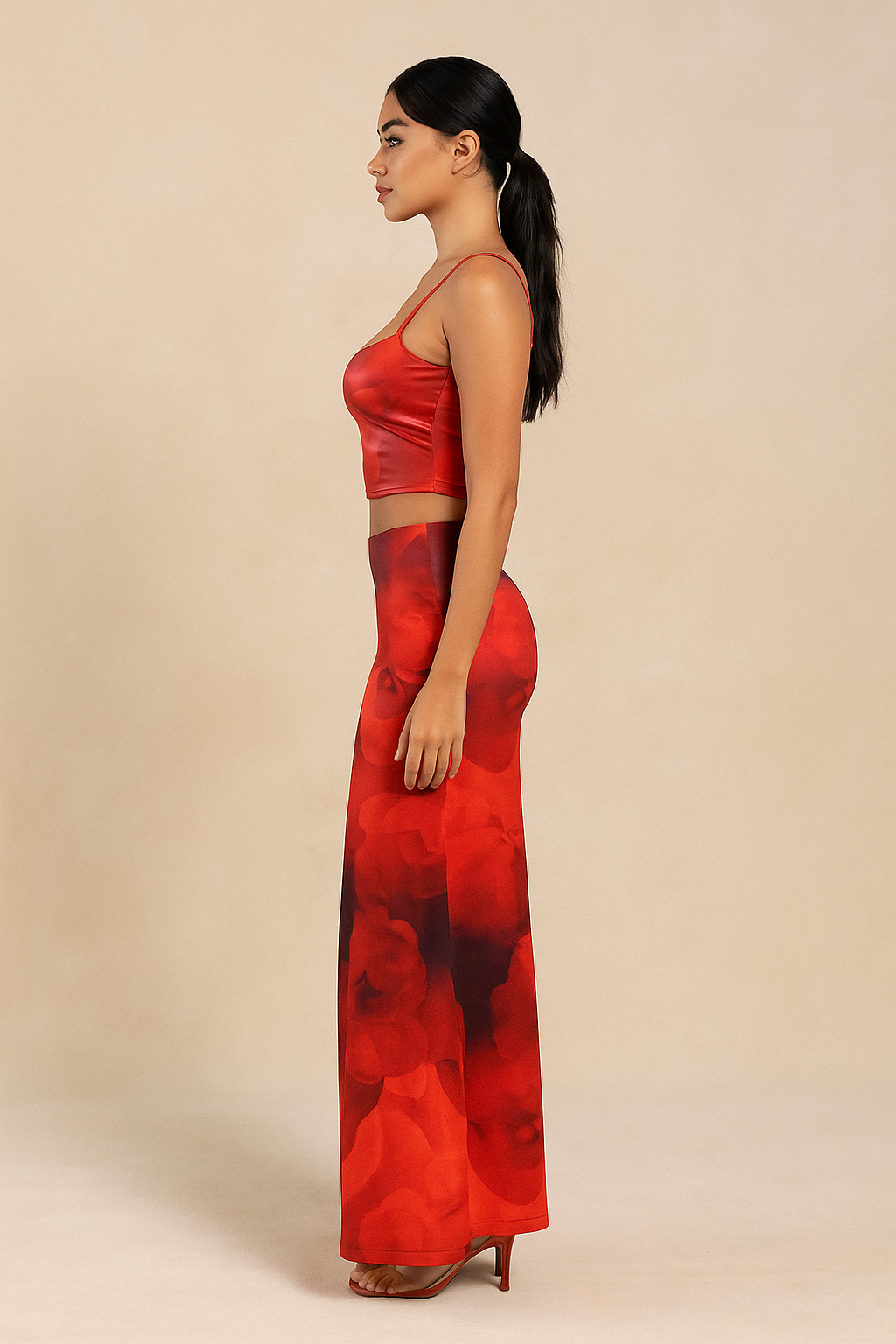 Novara™ Panelled Print Top & Skirt Set