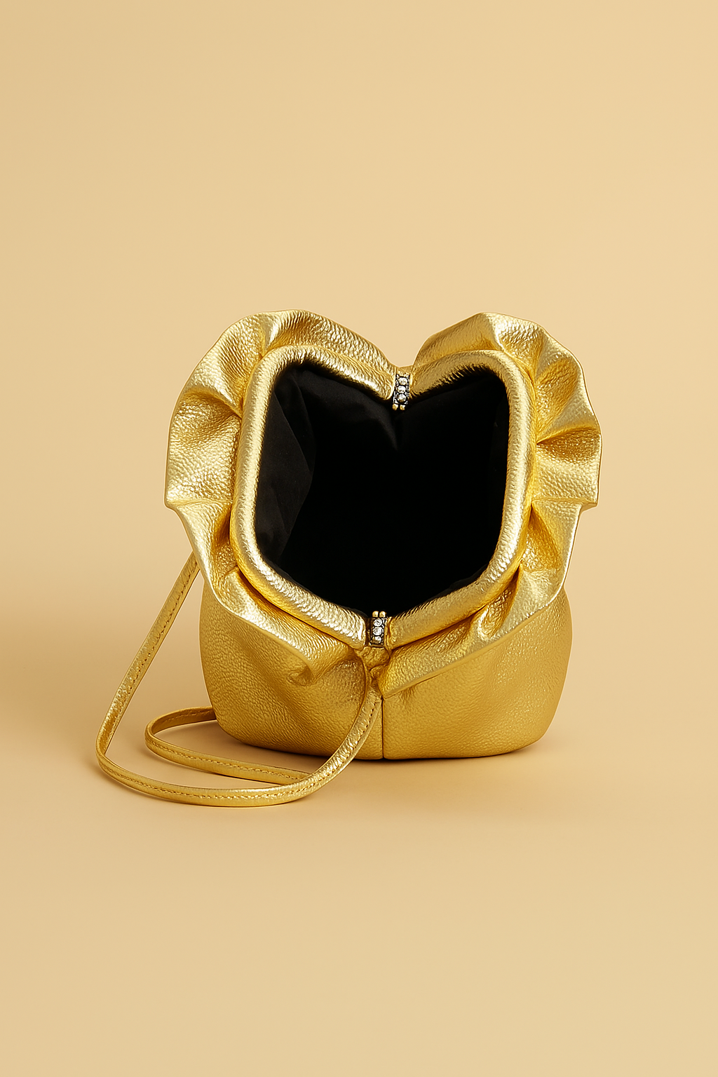 Lyanna™ Gold Cloud Clutch Crossbody Bag