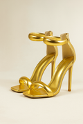 Cassiane™ Gold Buckle Strap High Heels
