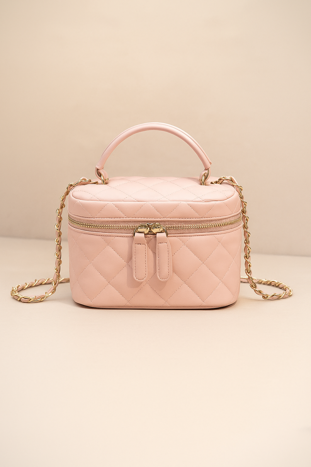 Marisela™ Leather Quilted Crossbody Bucket Bag