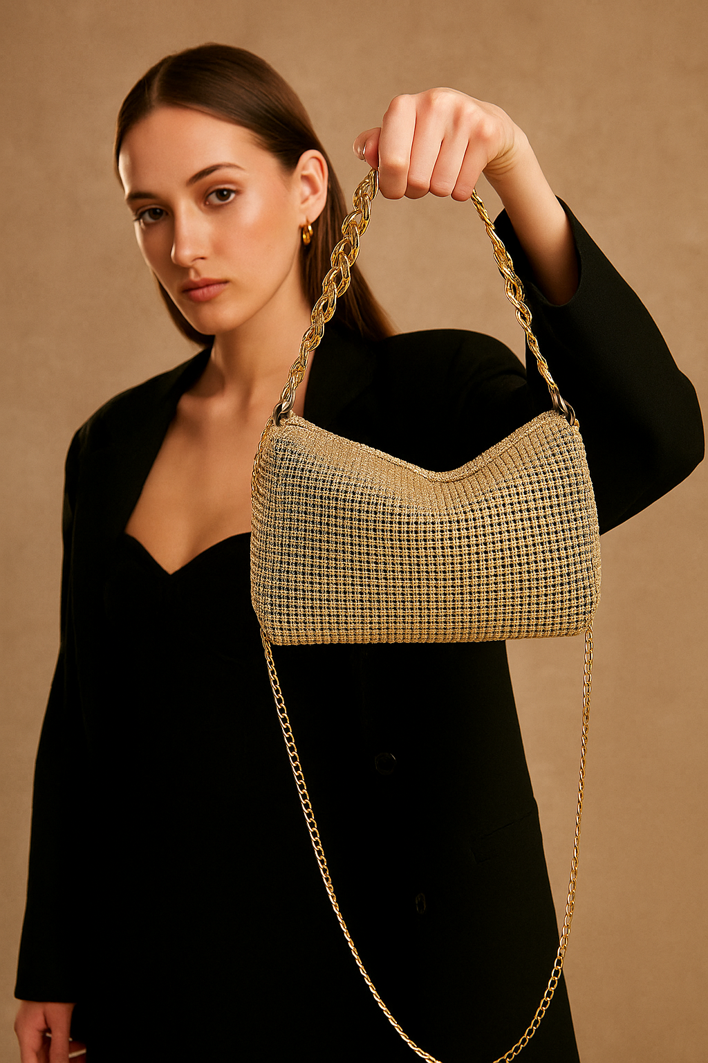 Aurelia™ Diamond Detail Chain Handbag