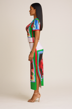 Celina™ Rose Top & Skirt Set