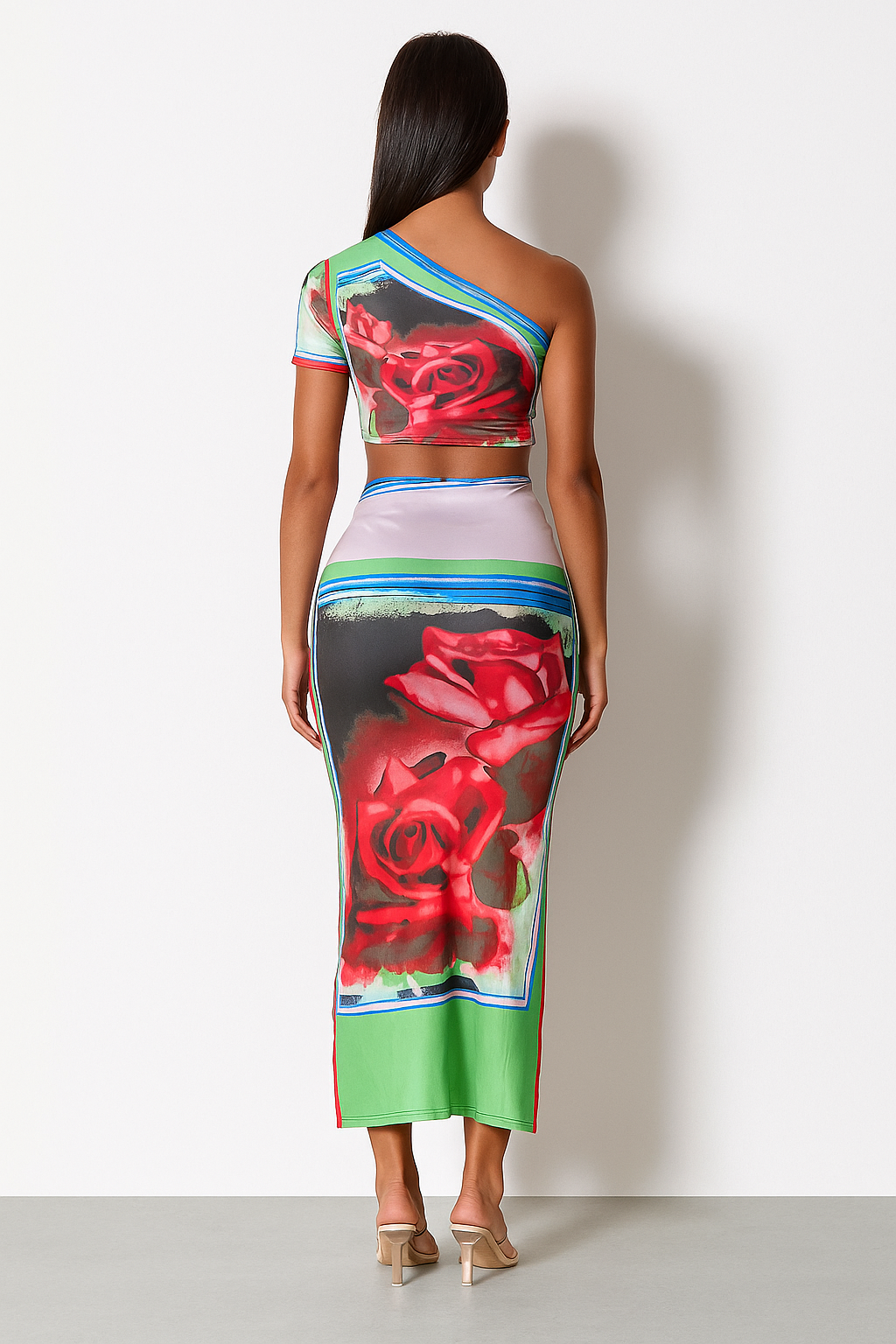 Celina™ Rose Top & Skirt Set