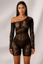 Isadora™ Lace Off Shoulder Playsuit