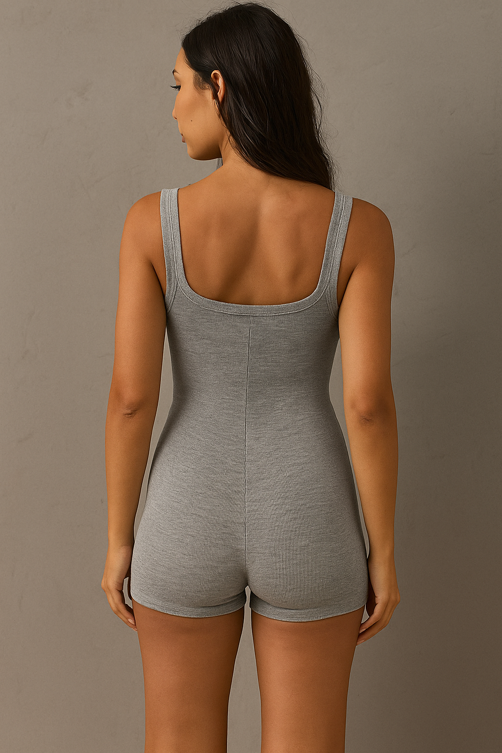 Celina™ Sleeveless Square Collar Playsuit