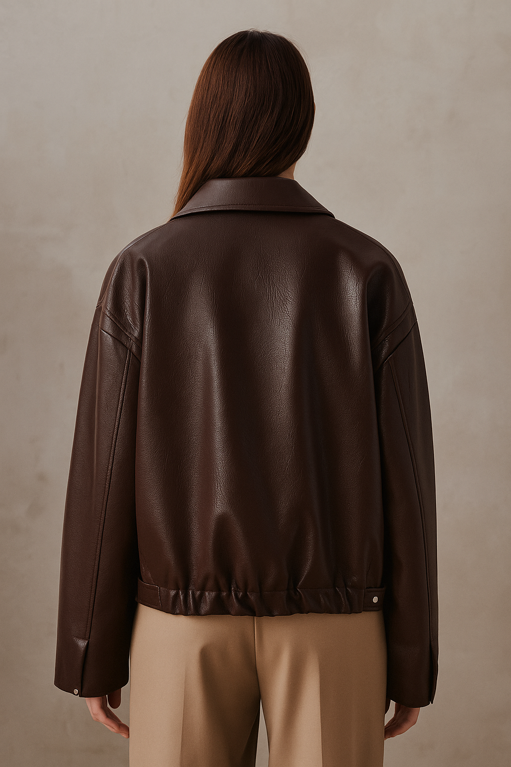 Aurelia™ Cropped Leather Jacket