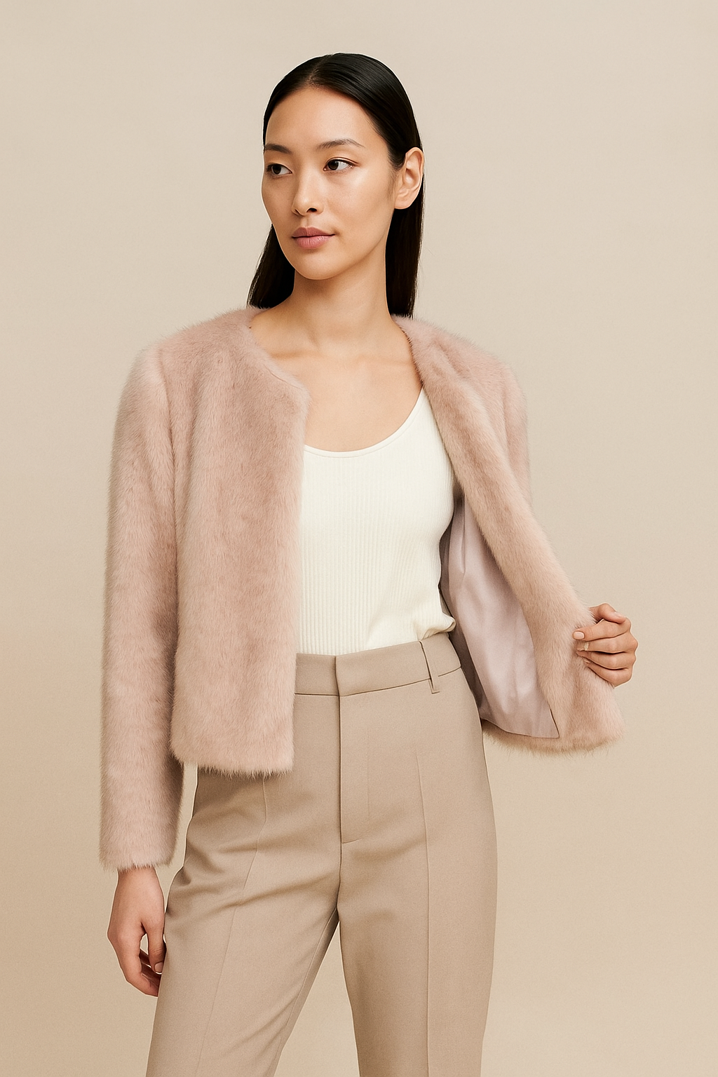 Isadora™ Cropped Fur Coat
