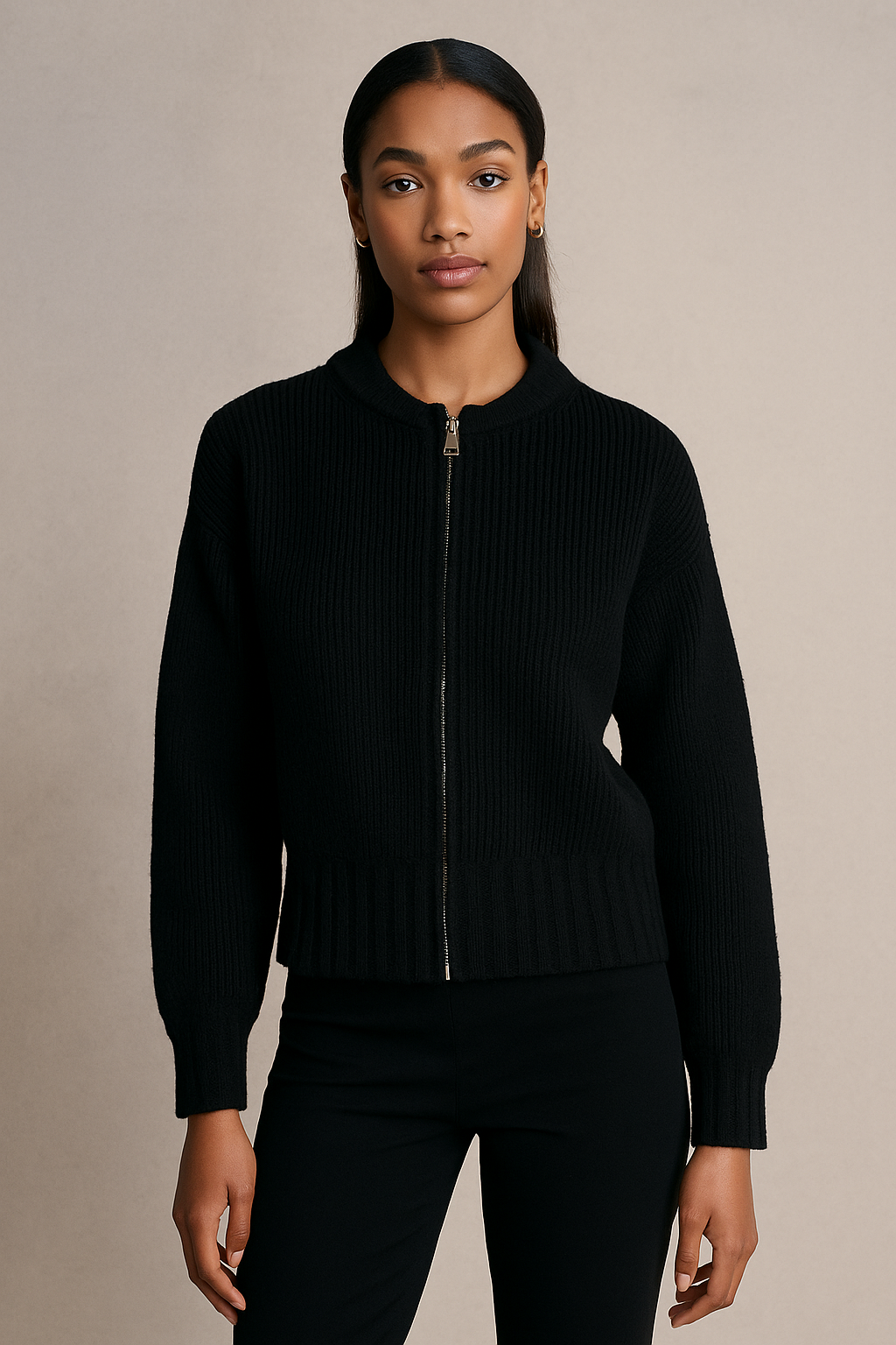 Celina™ Knit Zipper Cardigan