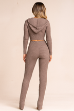 Isadora™ Knitted Zipper Hooded Set