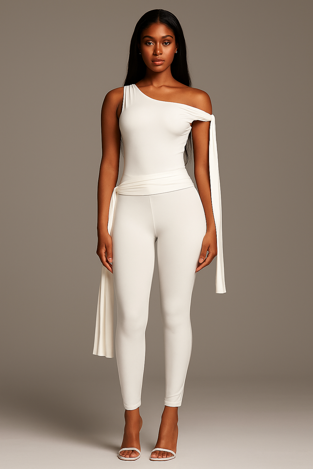 Amarisse™ One Shoulder Top & Pants Set